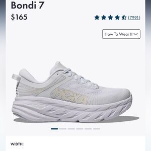 Hoka Bondi 7 women’s running shoes.